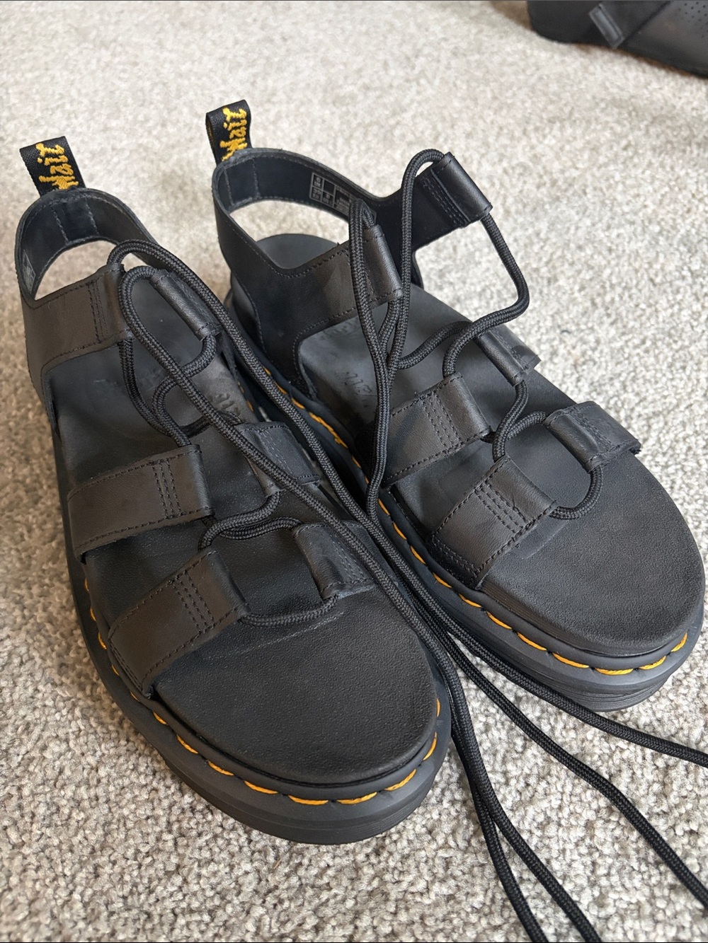 Dr. Martens Nartilla Leather Gladiator Sandal Size 8